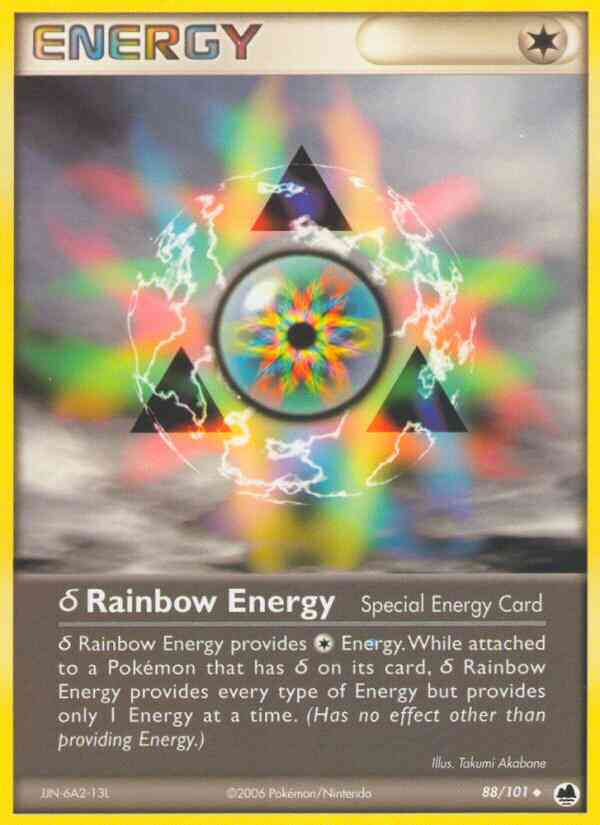 δ Rainbow Energy - 88/101 - Uncommon [ex15-88] [Reverse Holo]