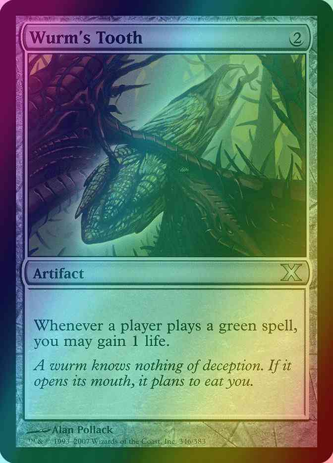 Wurm's Tooth [346] [Tenth Edition] [Foil]