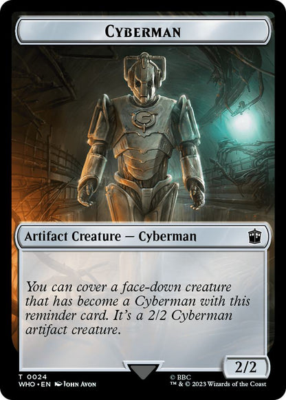 Alien Angel Token (11) // Cyberman Token (24) [Universes Beyond: Doctor Who: Tokens] [Non-Foil]