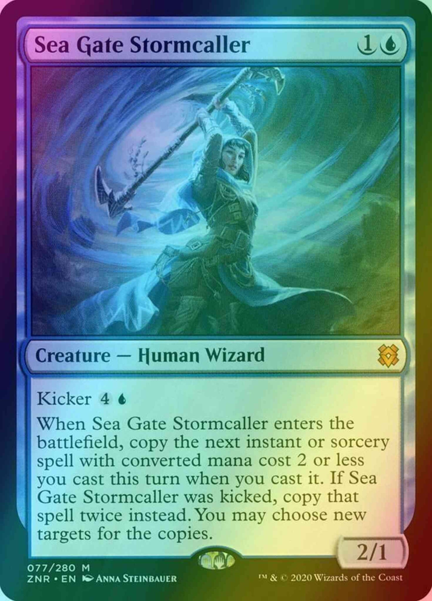 Sea Gate Stormcaller [77] [Zendikar Rising] [Foil]