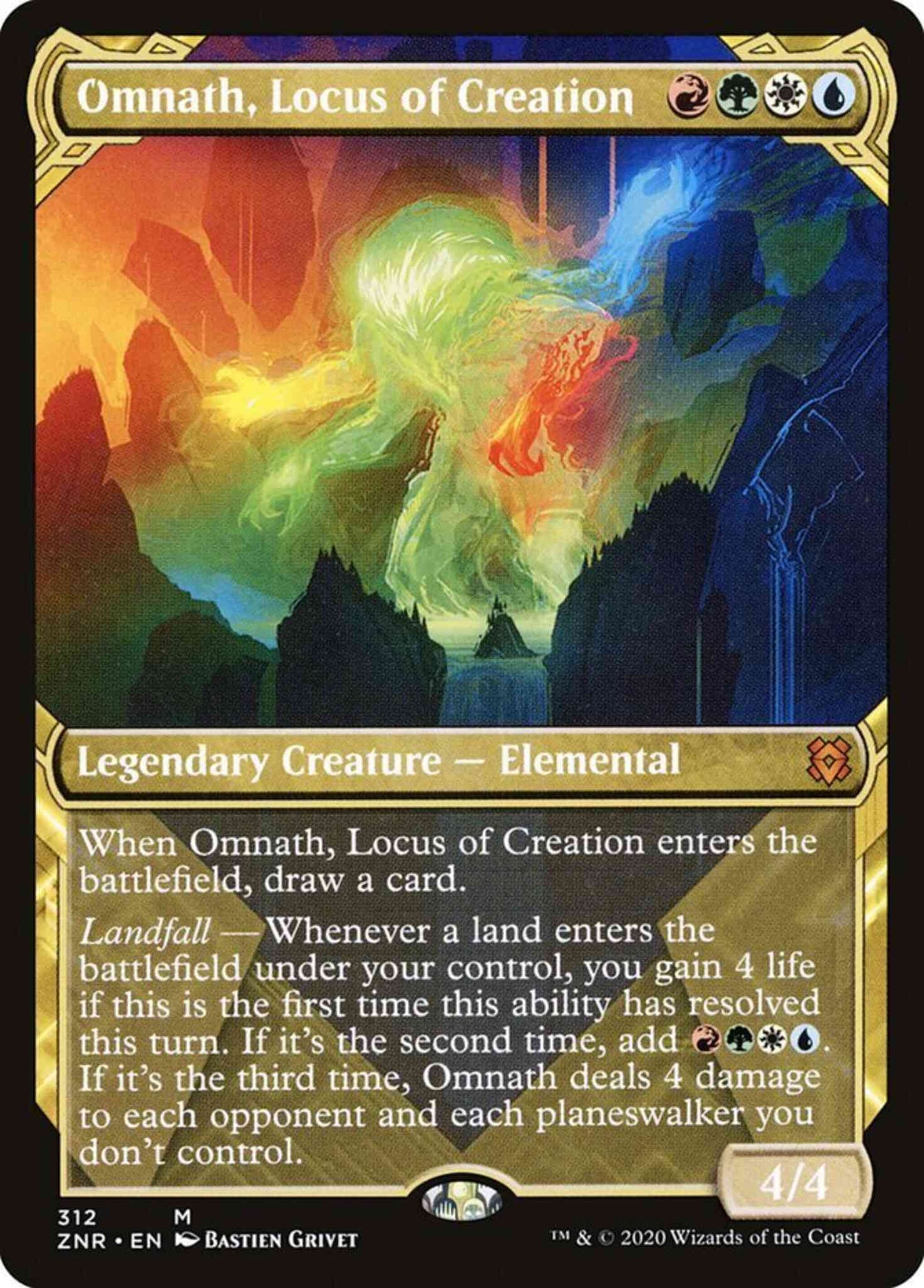 Omnath, Locus of Creation [312] [Showcase] [Zendikar Rising] [Non-Foil]