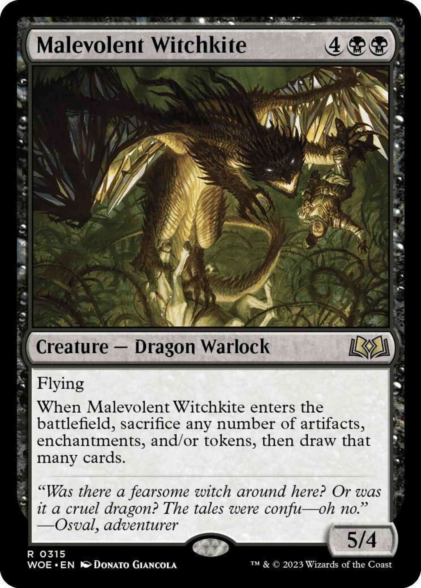 Malevolent Witchkite [315] [Jumpstart Exclusive] [Wilds of Eldraine] [Non-Foil]