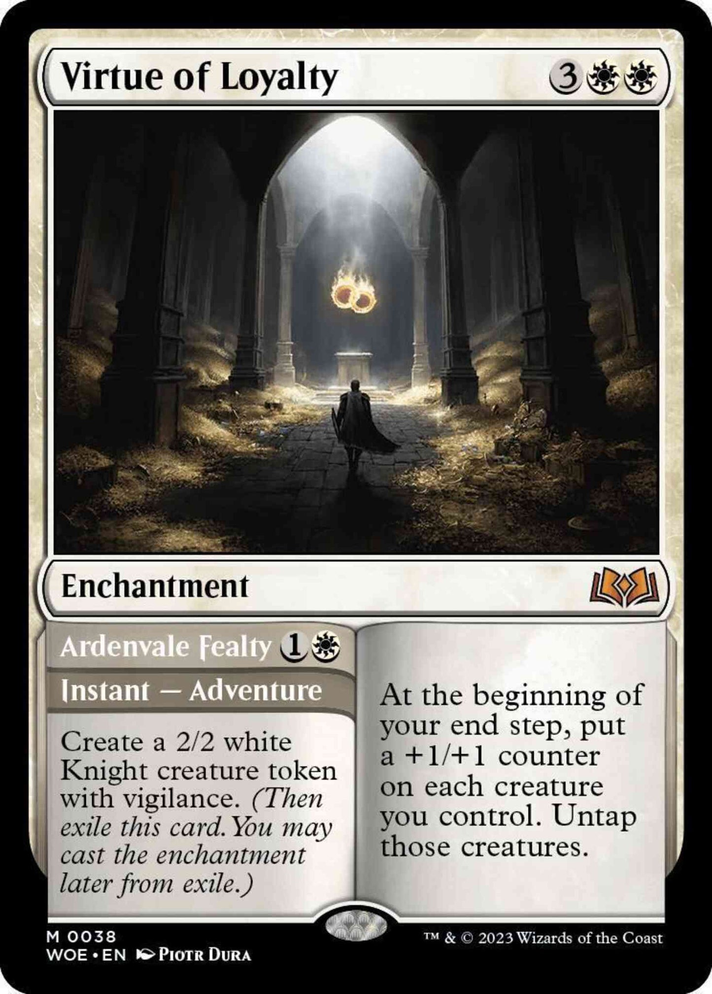 Virtue of Loyalty // Ardenvale Fealty [38] [Wilds of Eldraine] [Non-Foil]