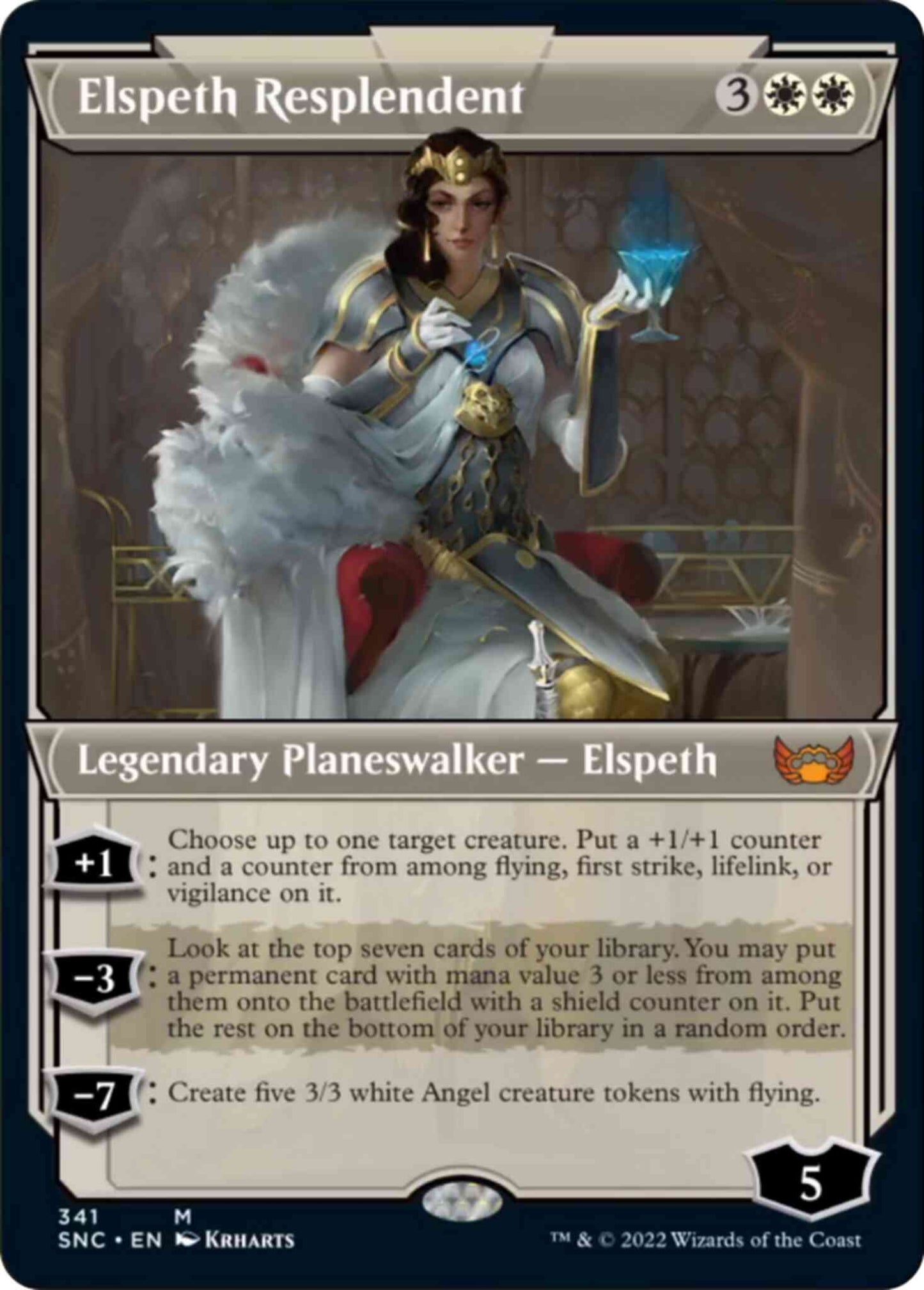 Elspeth Resplendent [341] [Art Deco Showcase] [Streets of New Capenna] [Non-Foil]