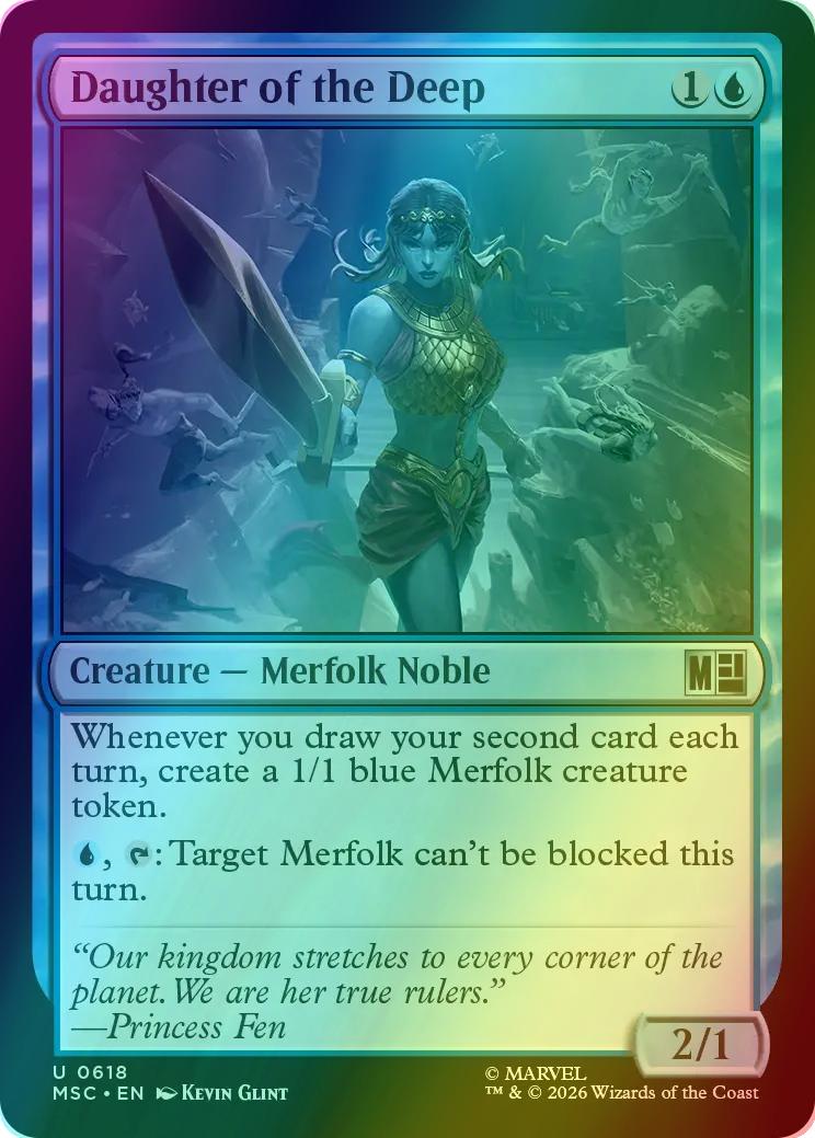 Daughter of the Deep [618] [Jumpstart] [Marvel Super Heroes: Commander] [Foil]