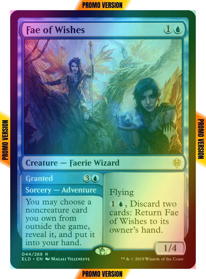 Fae of Wishes // Granted [44p] [Promo Pack] [Throne of Eldraine Promos] [Foil]