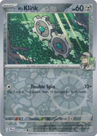 N's Klink - 103/159 - Common [sv09-103] [Reverse Holo]