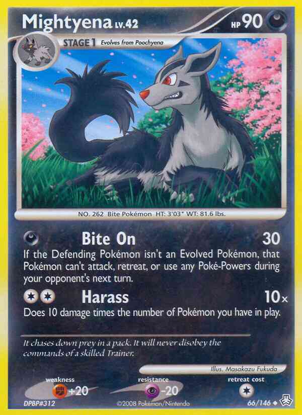 Mightyena - 66/146 - Uncommon [dp6-66] [Reverse Holo]