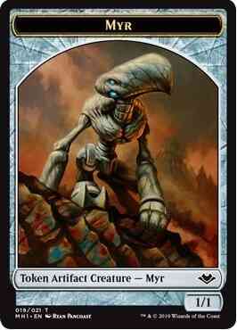 Elemental Token (08) // Myr Token (19) [Modern Horizons Tokens] [Non-Foil]