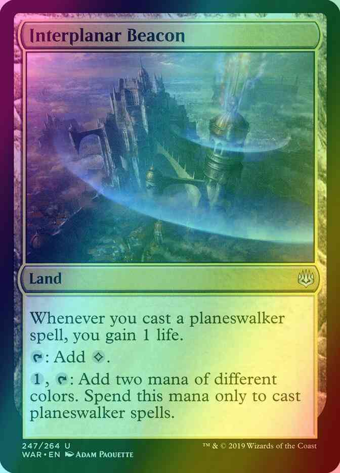 Interplanar Beacon [247] [War of the Spark] [Foil]