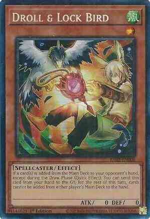 Droll & Lock Bird - Alternate Art - RA02-EN006 - Prismatic Collector's Rare - 1st Edition