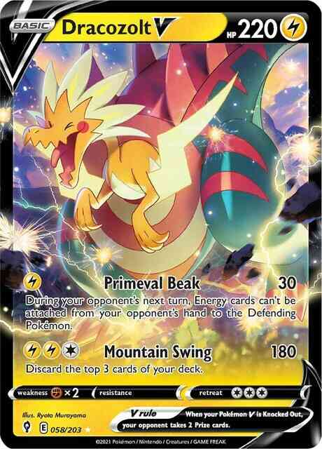 Dracozolt V - 058/203 - Rare Holo V [swsh7-058] [Ultra]
