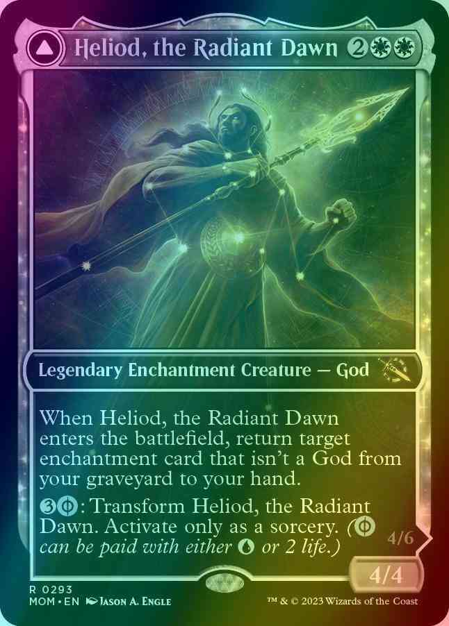 Heliod, the Radiant Dawn // Heliod, the Warped Eclipse [293] [Planar Showcase] [March of the Machine] [Foil]