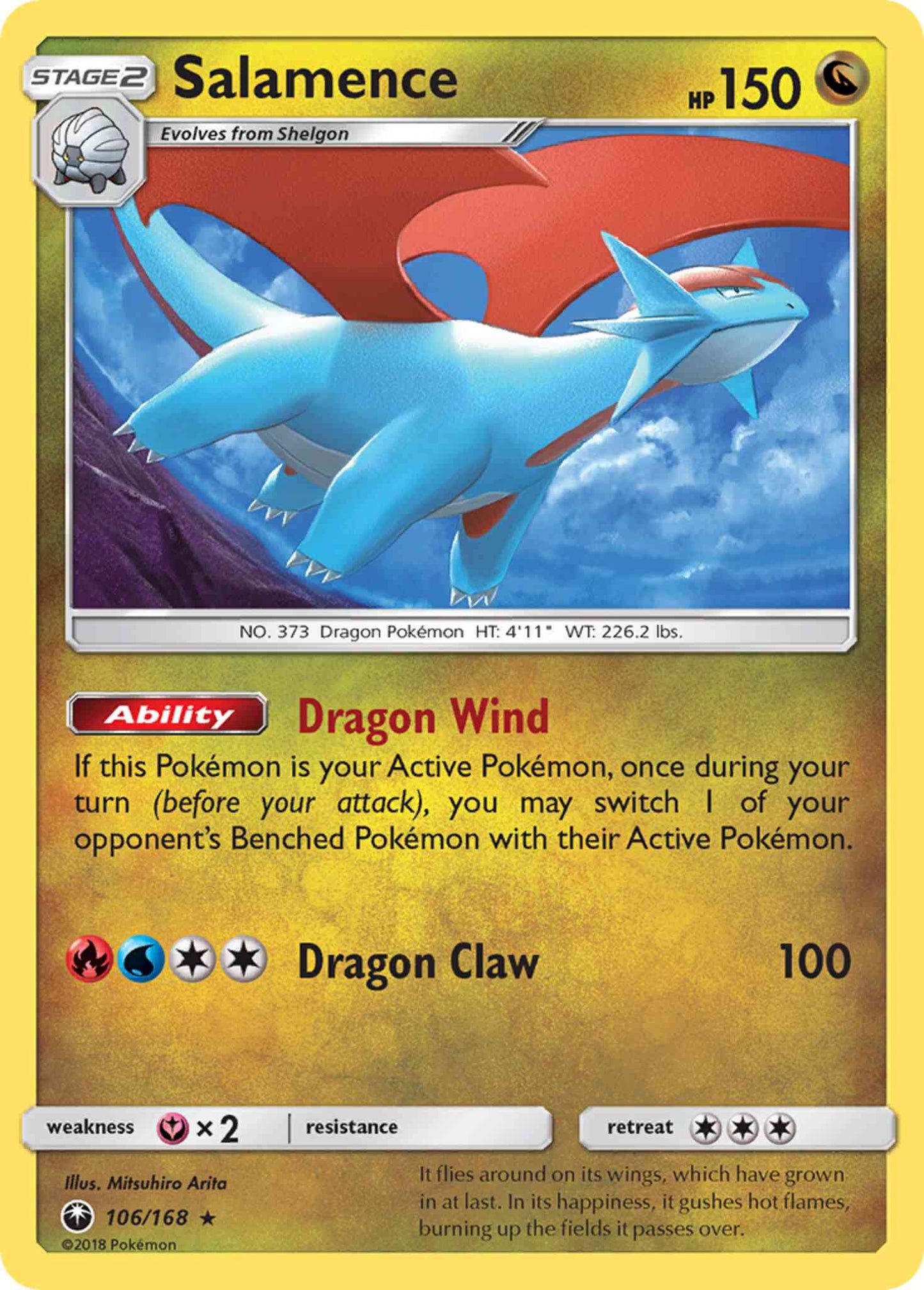 Salamence - 106/168 - Rare Holo [sm7-106] [Holo]