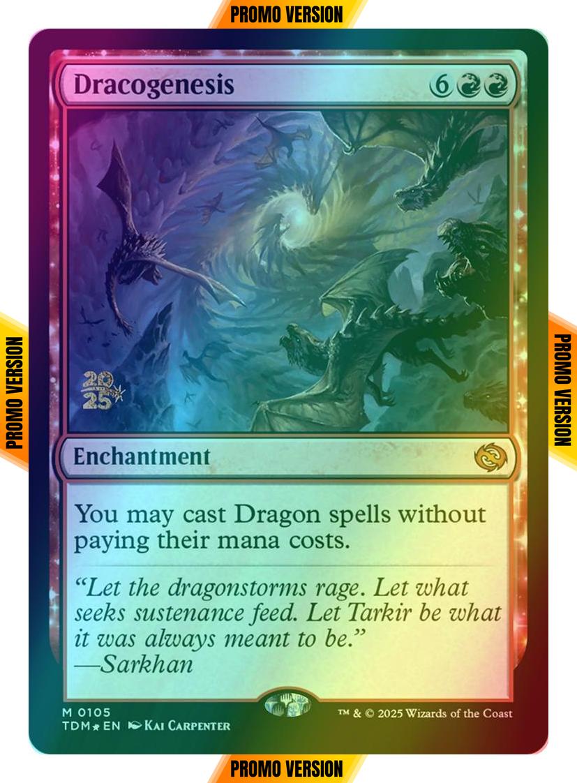 Dracogenesis [105s] [Prerelease] [Tarkir: Dragonstorm: Promos] [Foil]