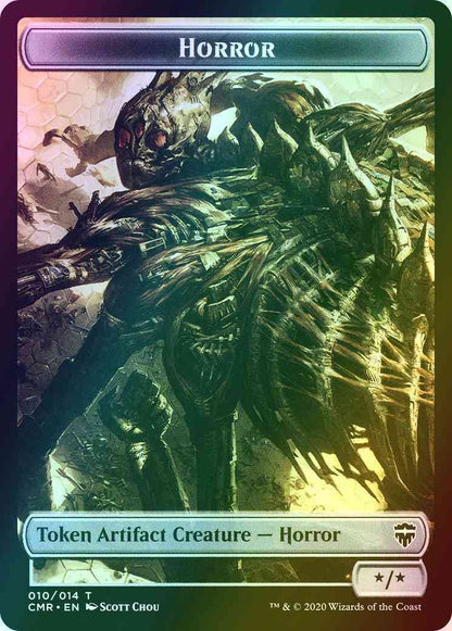 Horror Token (10) // Thrull Token (05) [Commander Legends Tokens] [Foil]