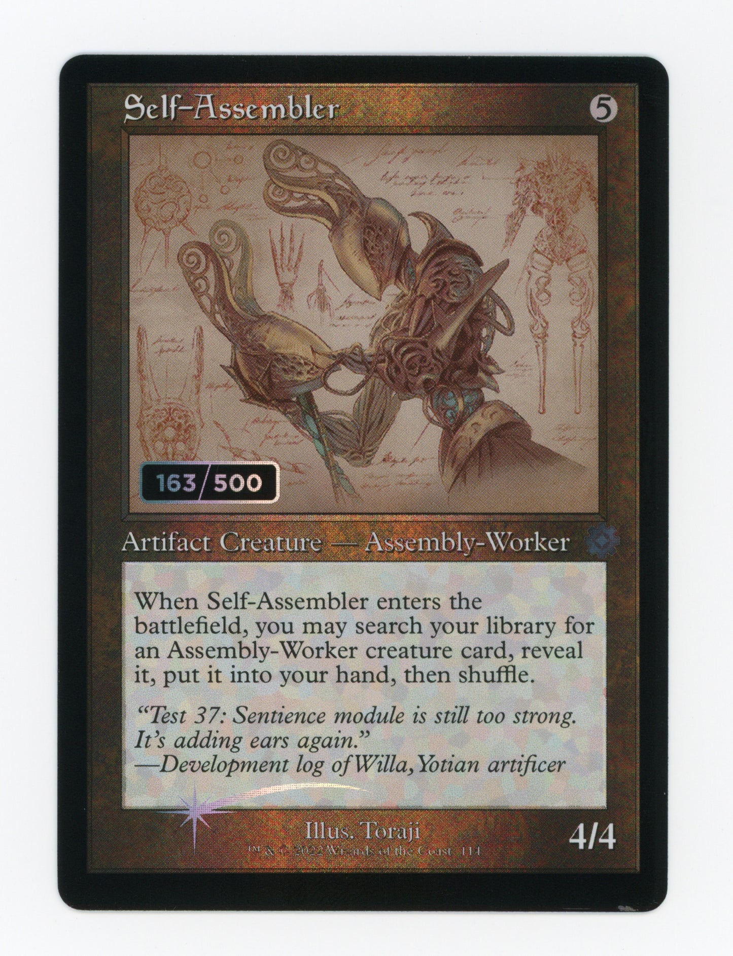 Self-Assembler — Serial Numbered|163/500|Retro Frame|Schematic|Foil — ID 18679
