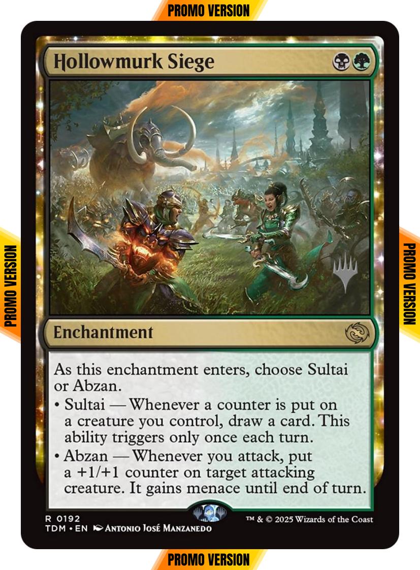 Hollowmurk Siege [192p] [Promo Pack] [Tarkir: Dragonstorm: Promos] [Non-Foil]