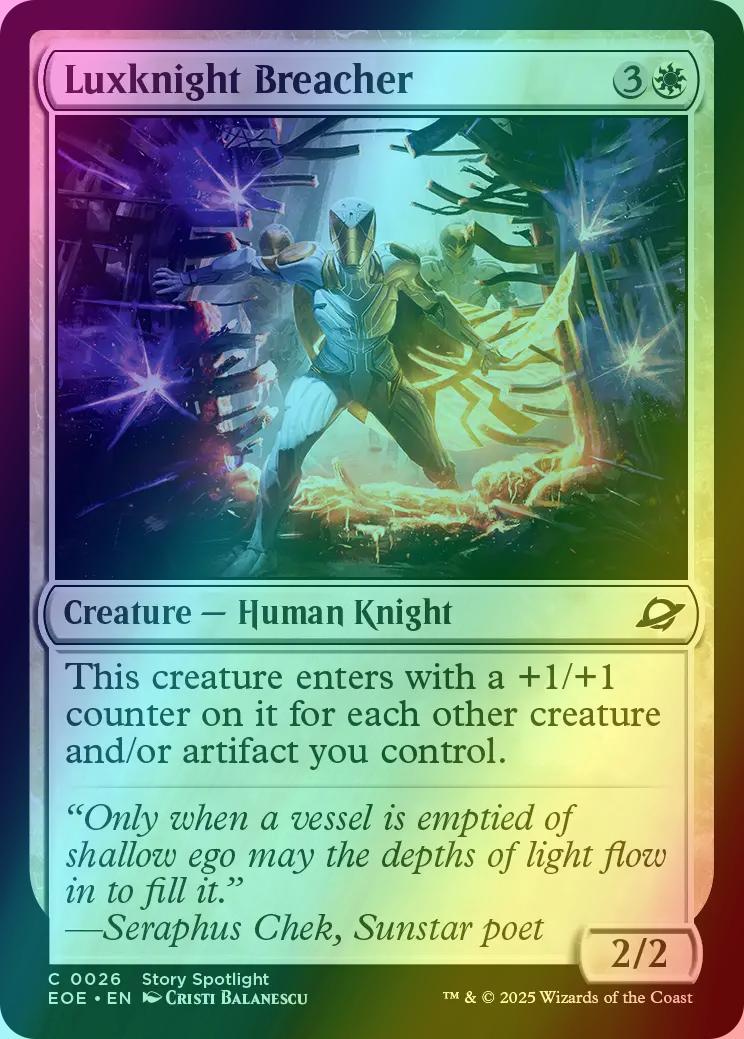 Luxknight Breacher [26] [Edge of Eternities] [Foil]