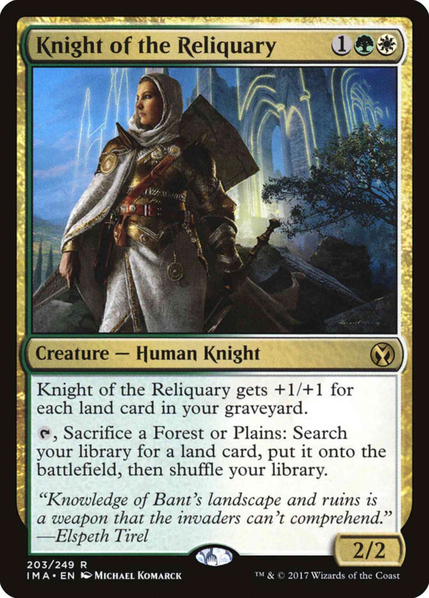 Knight of the Reliquary [203] [Iconic Masters] [Non-Foil]