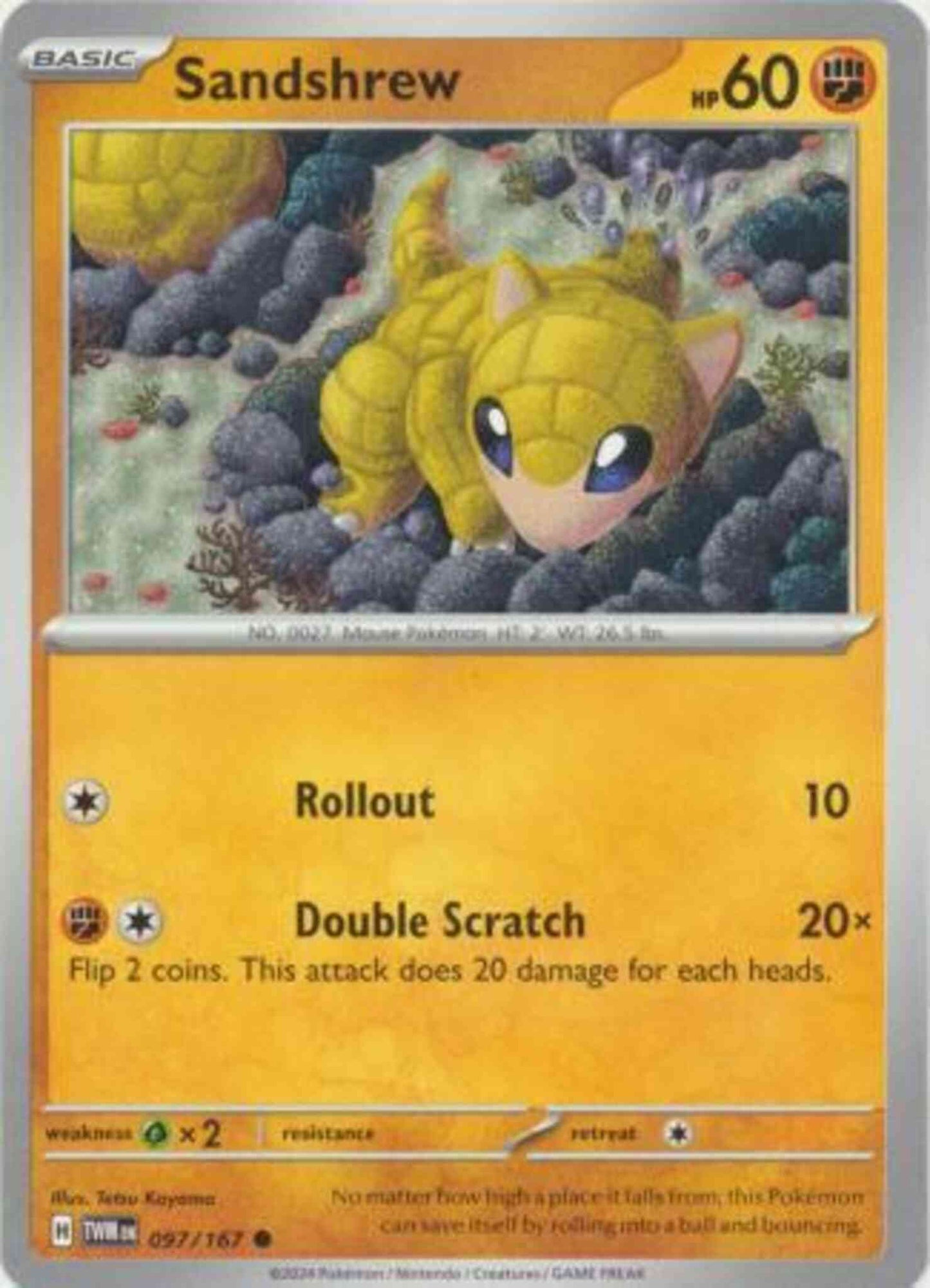 Sandshrew - 097/167 - Common [sv06-097] [Non-Holo]