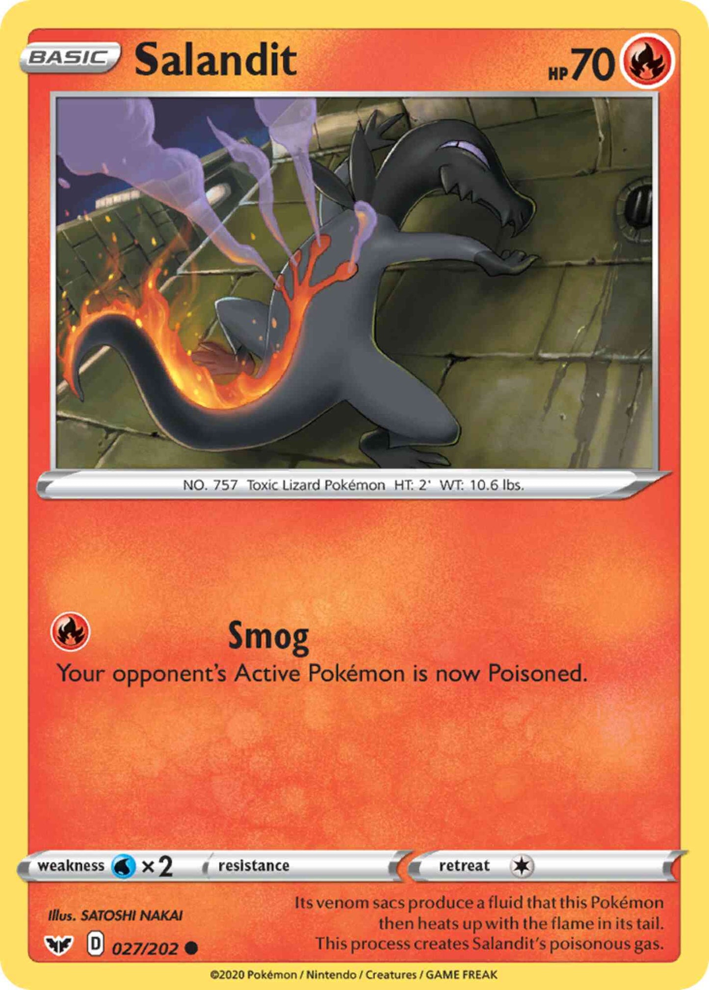 Salandit - 027/202 - Common [swsh1-027] [Non-Holo]