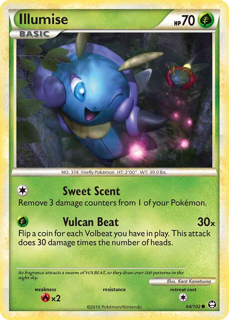 Illumise - 64/102 - Common [hgss4-64] [Non-Holo]
