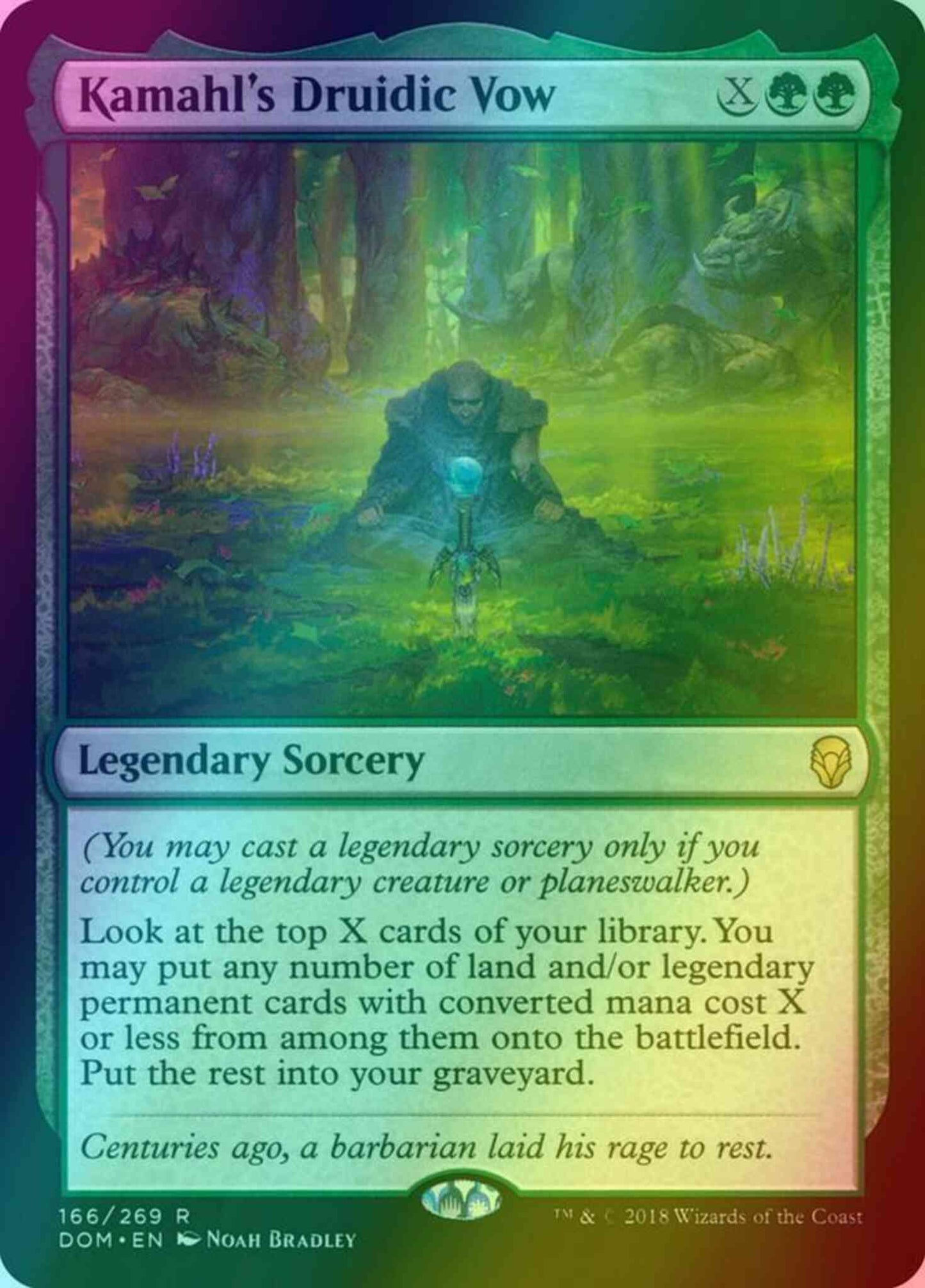 Kamahl's Druidic Vow [166] [Dominaria] [Foil]