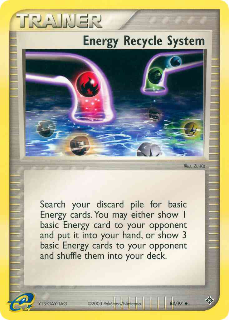 Energy Recycle System - 84/97 - Uncommon [ex3-84] [Non-Holo]