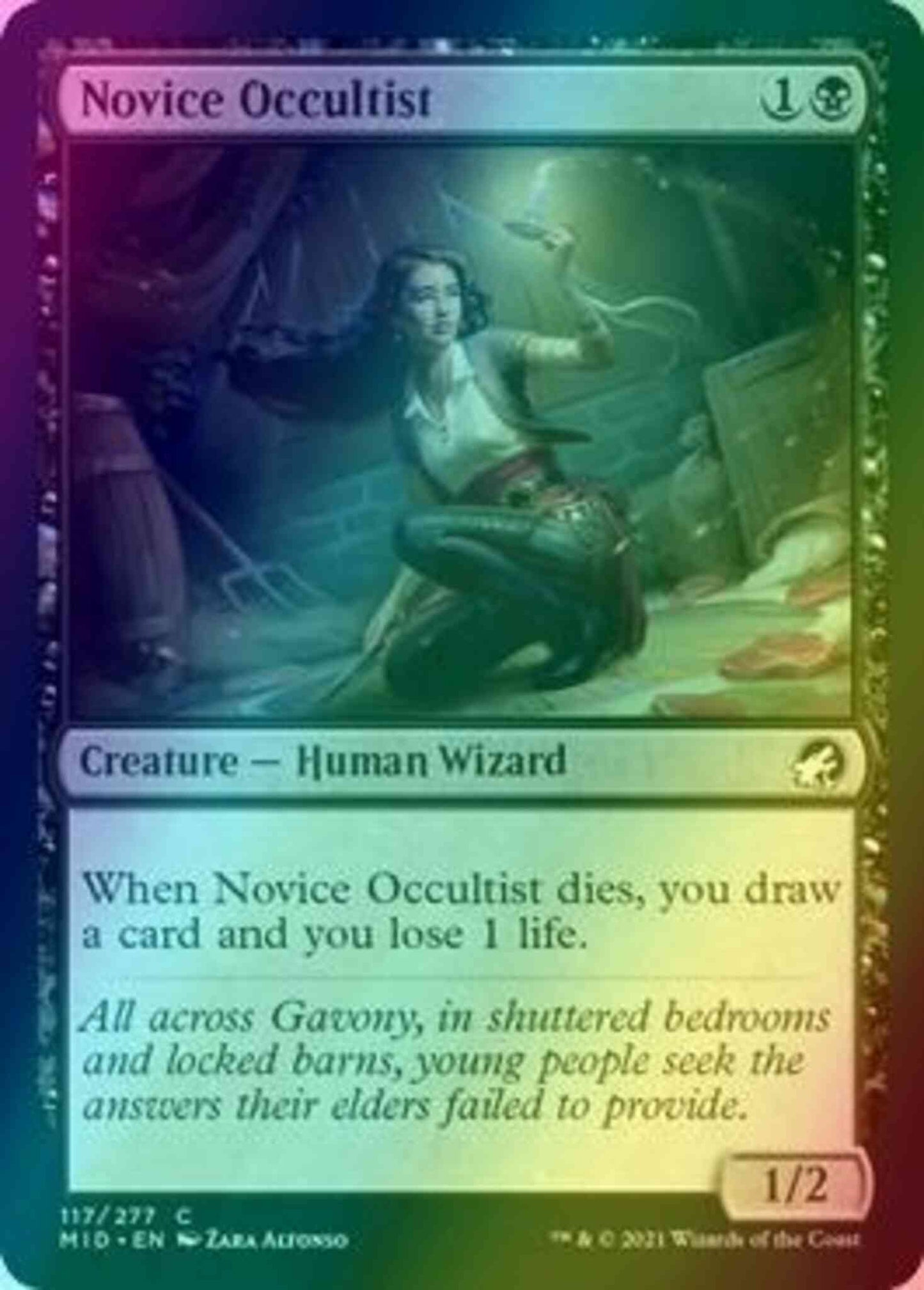 Novice Occultist [117] [Innistrad: Midnight Hunt] [Foil]