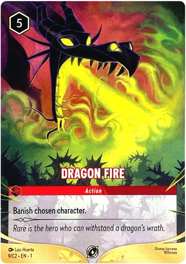 Dragon Fire - 9/C2 [Disney Lorcana Promo Cards] [Non-Foil]