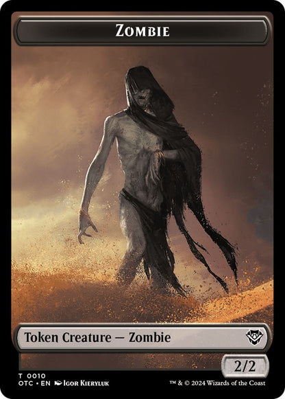 Ox Token (03) // Zombie Token (10) [Outlaws of Thunder Junction: Commander: Tokens] [Non-Foil]