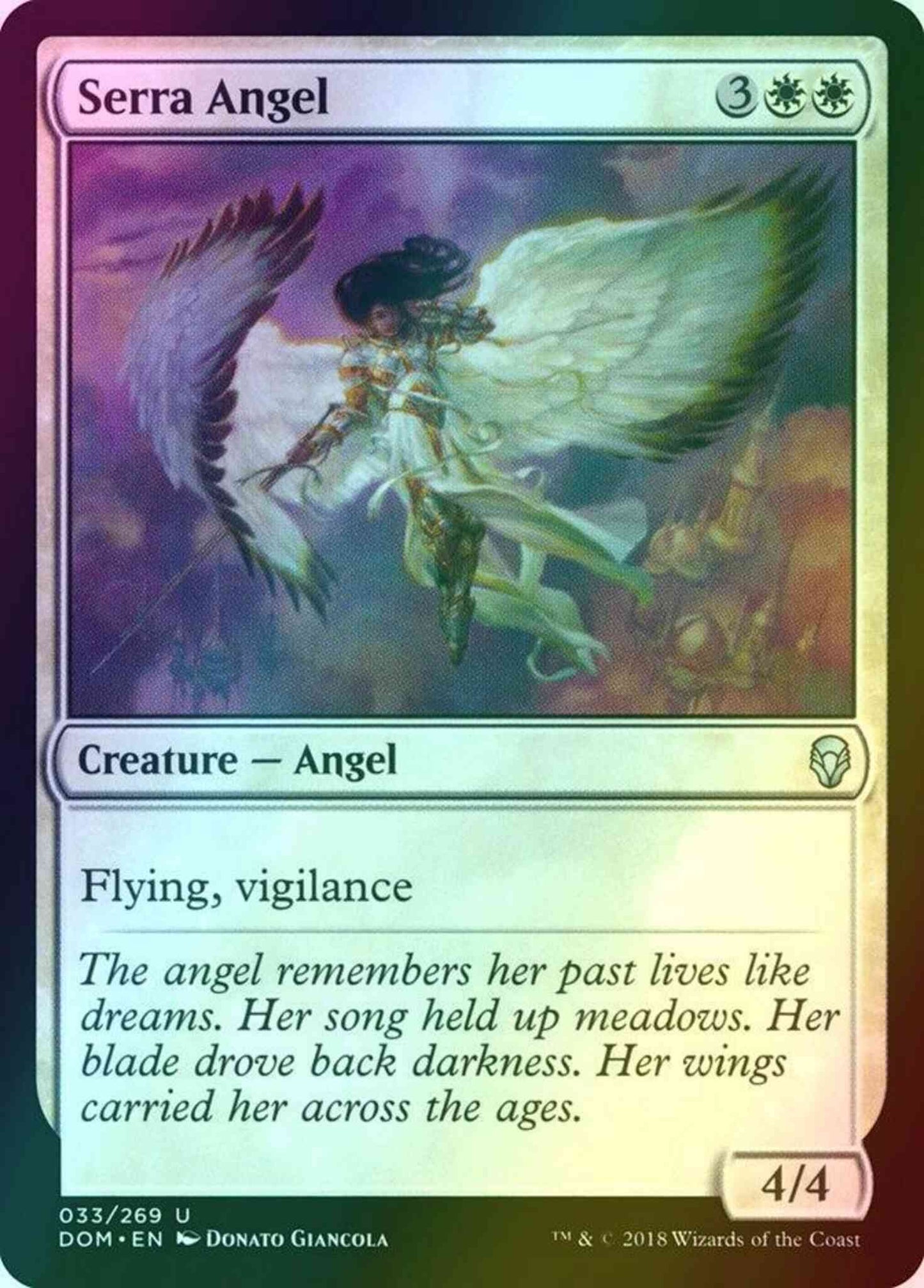 Serra Angel [33] [Dominaria] [Foil]
