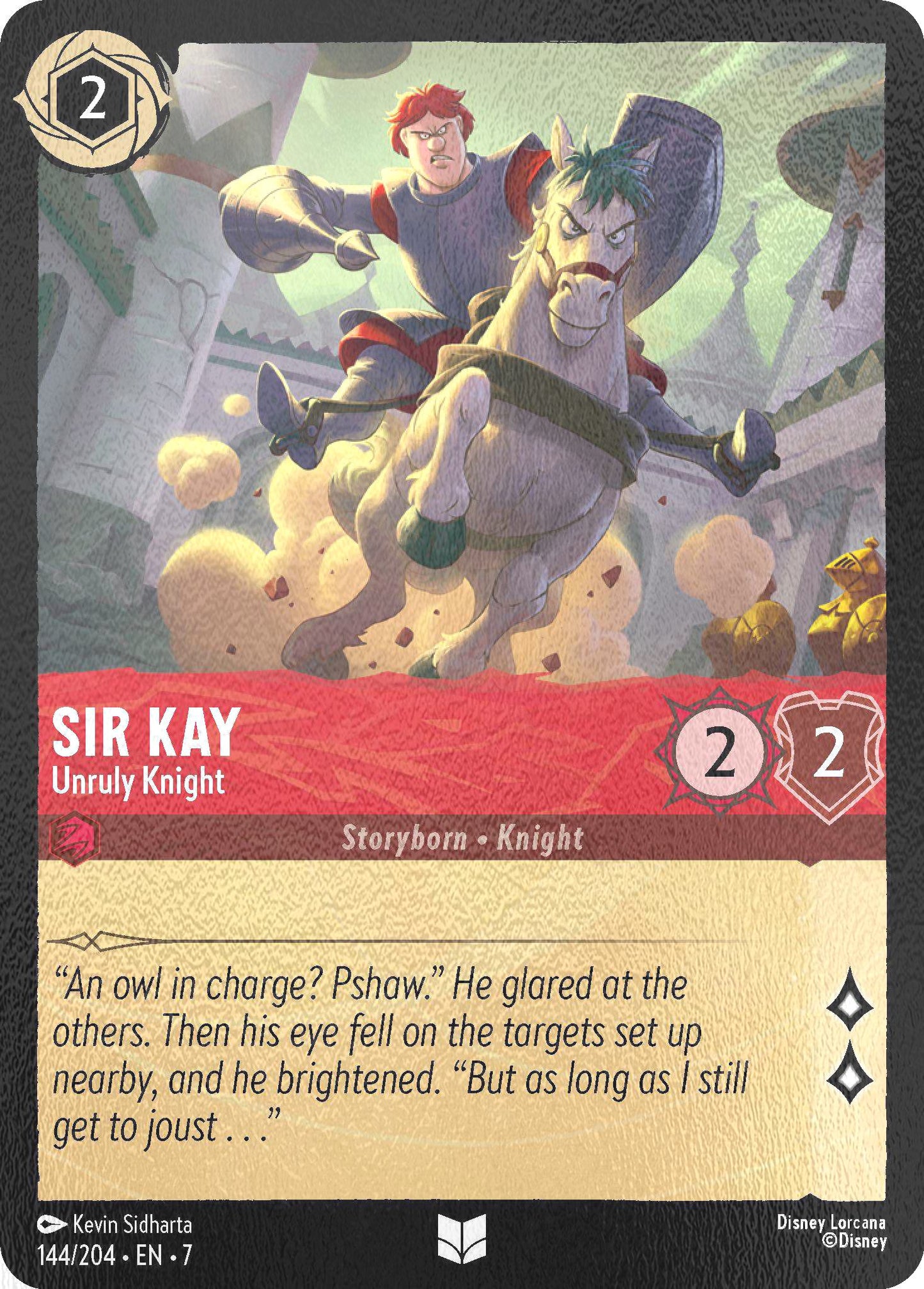 Sir Kay - Unruly Knight - 144/204 [Archazia's Island] [Cold Foil]