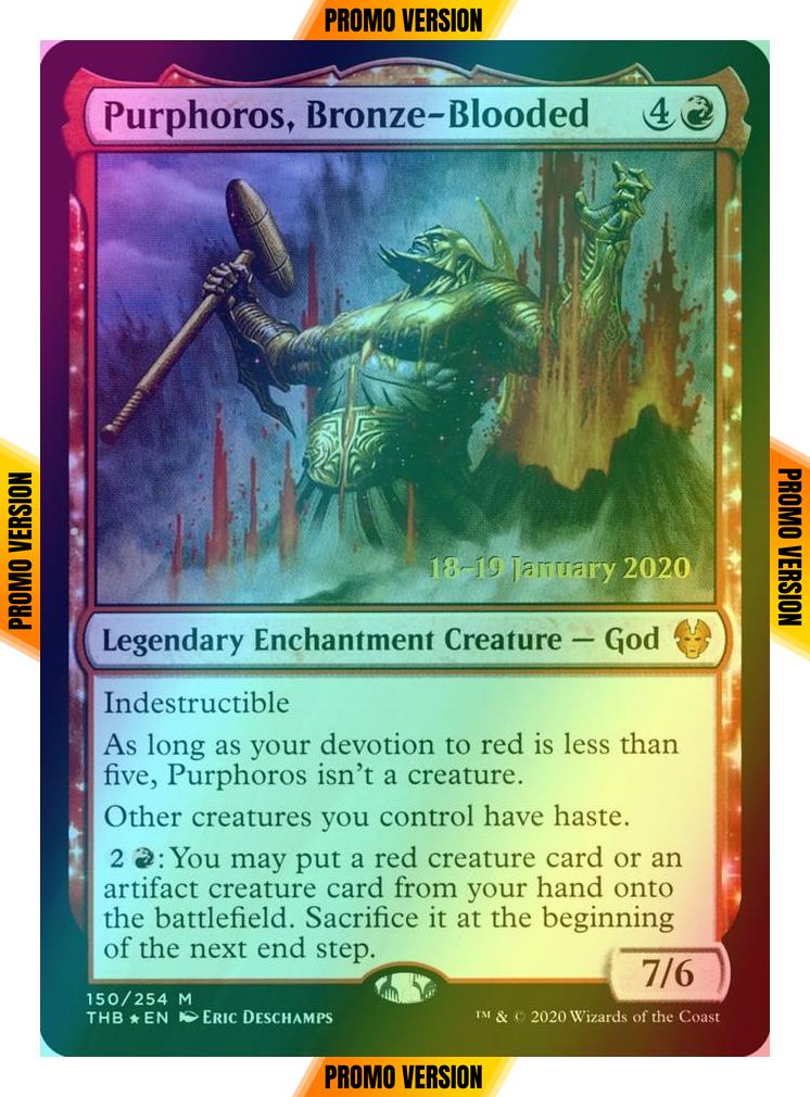 Purphoros, Bronze-Blooded [150s] [Theros Beyond Death Promos] [Foil]