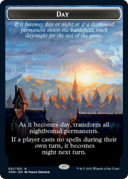 Day Token (21) // Night Token (21) [Innistrad: Crimson Vow: Tokens] [Non-Foil]