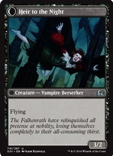 Heir of Falkenrath // Heir to the Night [116] [Shadows over Innistrad] [Non-Foil]