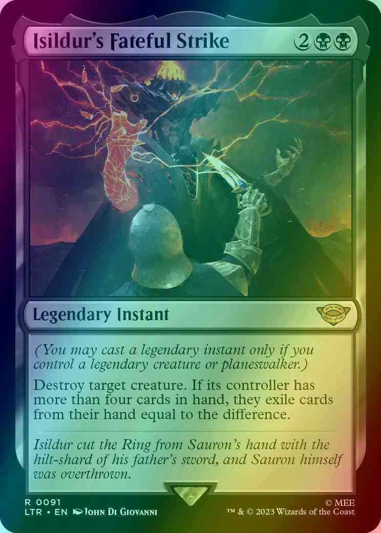 Isildur's Fateful Strike [91] [The Lord of the Rings: Tales of Middle-earth] [Foil]