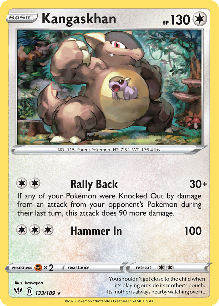 Kangaskhan - 133/189 - Theme Deck Exclusive [swsh3msp-133] [Non-Holo]