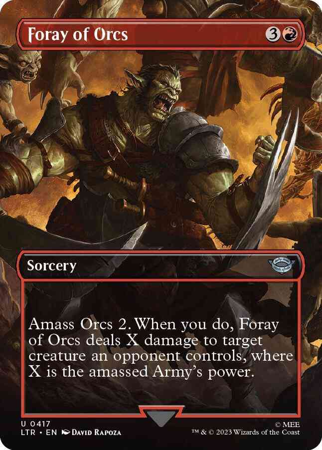 Foray of Orcs [417] [Borderless] [The Lord of the Rings: Tales of Middle-earth] [Non-Foil]
