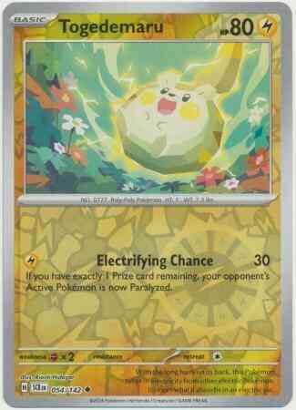 Togedemaru - 054/142 - Uncommon [sv07-054] [Reverse Holo]