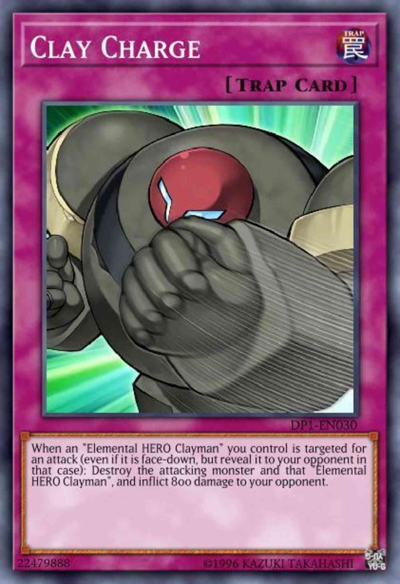 Clay Charge - DP1-EN030 - Super Rare - 1st Edition