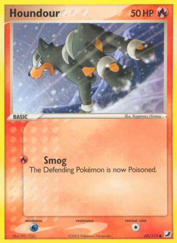 Houndour - 60/115 - Common [ex10-60] [Reverse Holo]