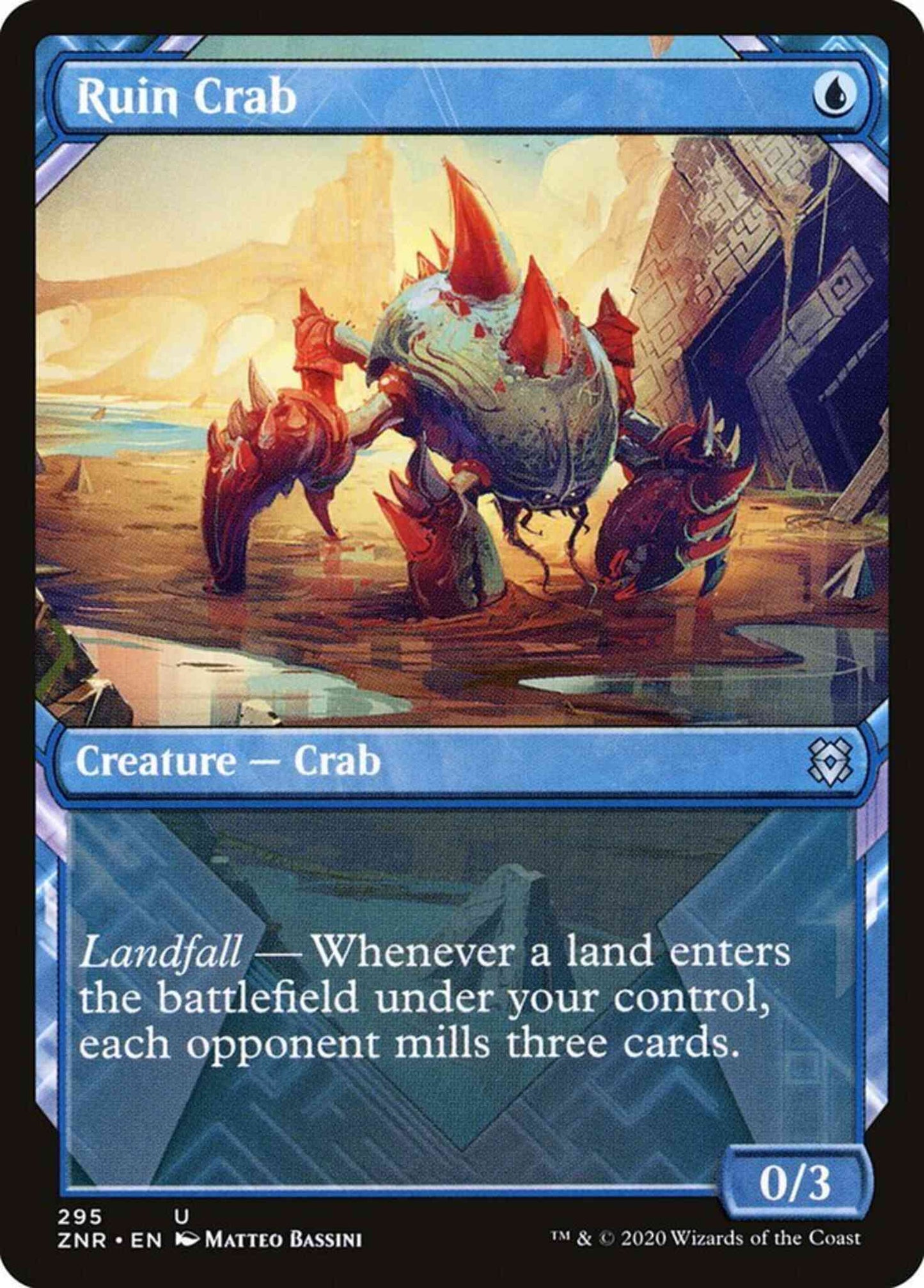 Ruin Crab [295] [Showcase] [Zendikar Rising] [Non-Foil]