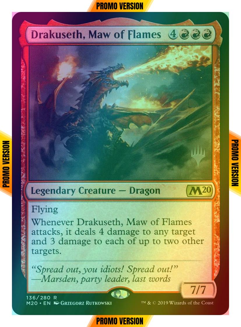 Drakuseth, Maw of Flames [136p] [Promo Pack] [Core Set 2020 Promos] [Foil]