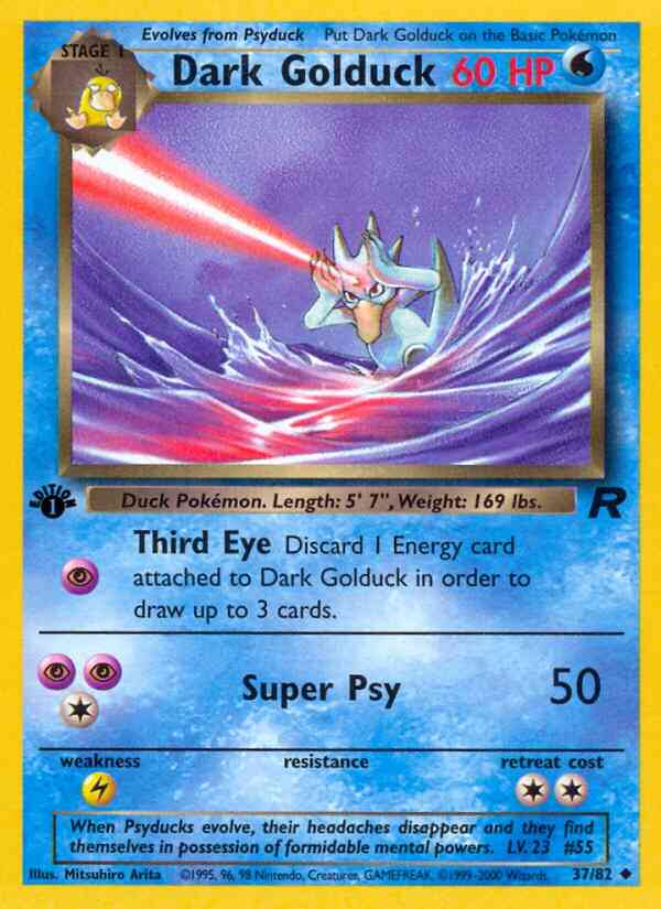 Dark Golduck - 37/82 - Uncommon - 1st Edition [base5-37] [Non-Holo]