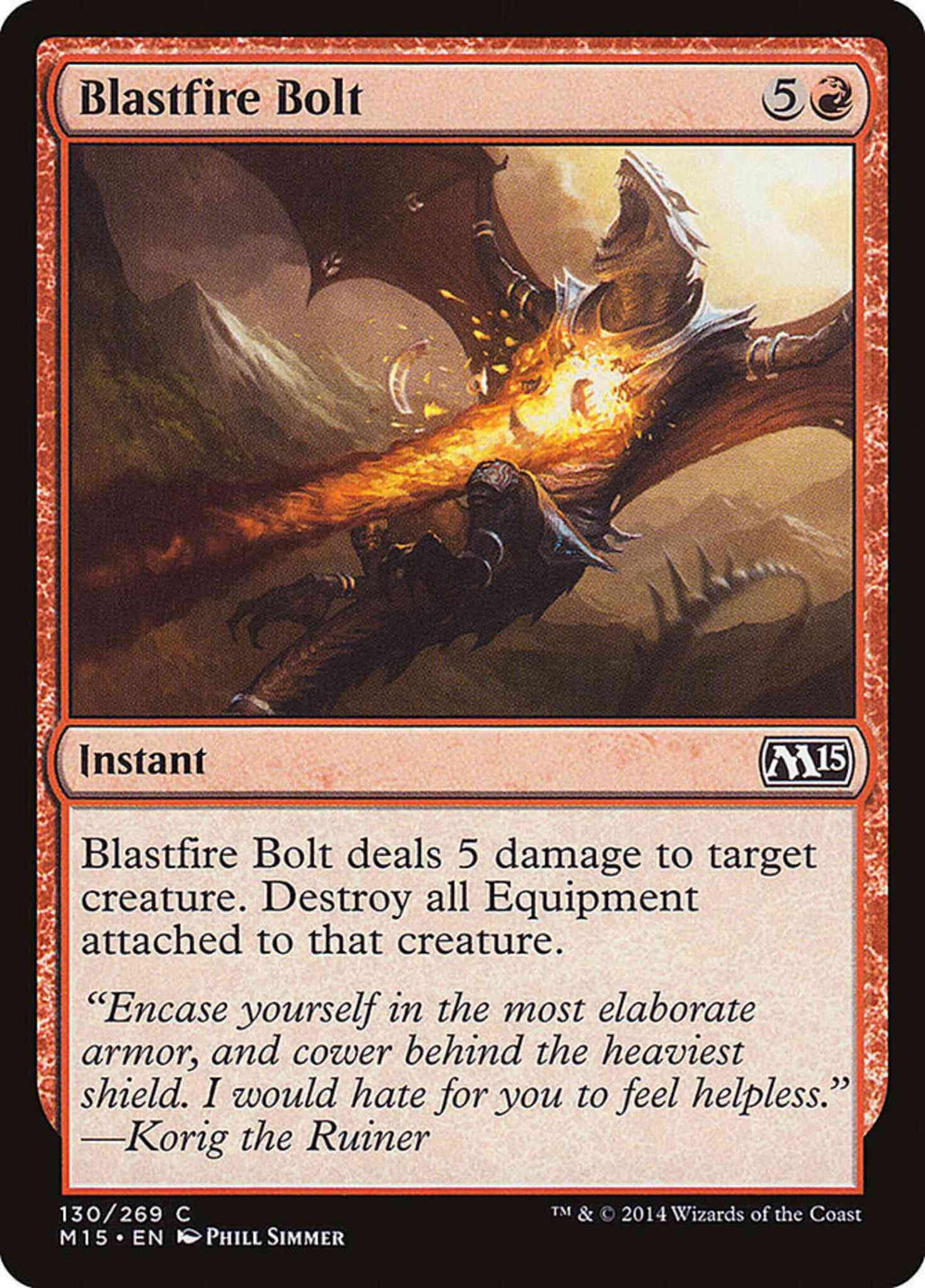 Blastfire Bolt [130] [Magic 2015] [Non-Foil]