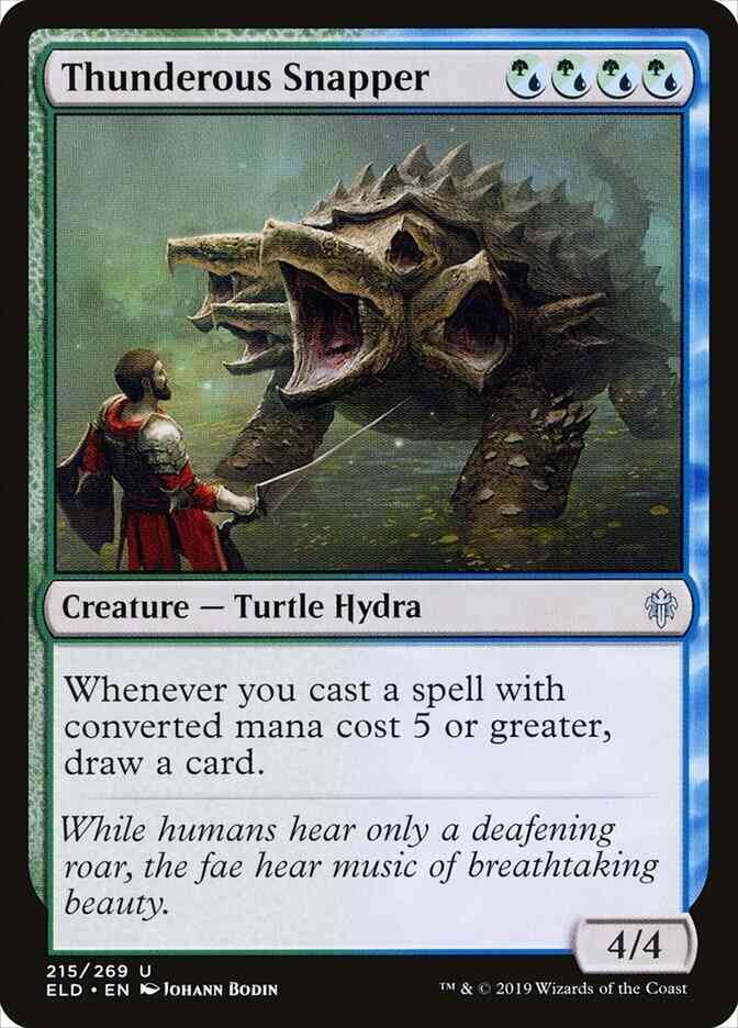 Thunderous Snapper [215] [Throne of Eldraine] [Non-Foil]