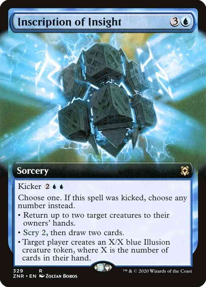 Inscription of Insight [329] [Extended Art] [Zendikar Rising] [Non-Foil]