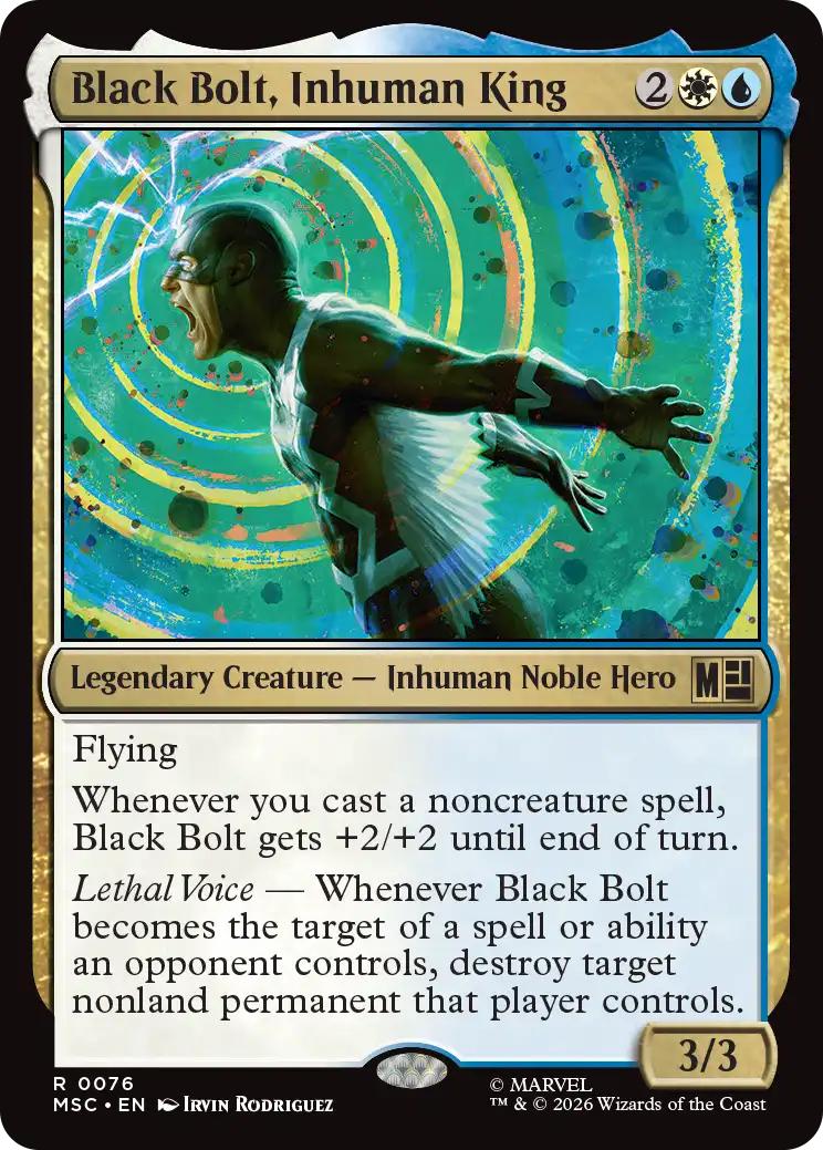 Black Bolt, Inhuman King [76] [Marvel Super Heroes: Commander] [Non-Foil]